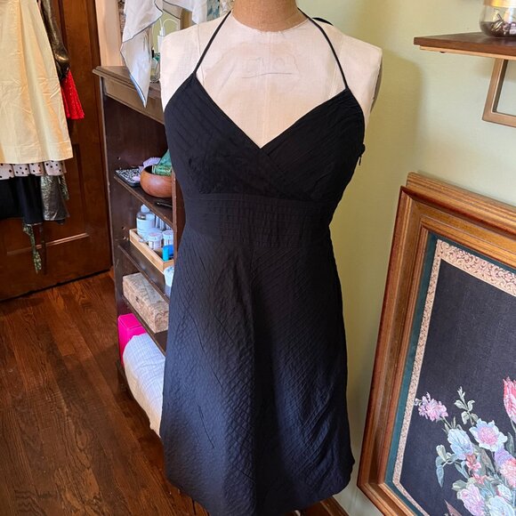 Y2K vintage GAP black halter sundress sz 6 - Picture 10 of 13